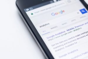 Google Search Engine on a smartphone