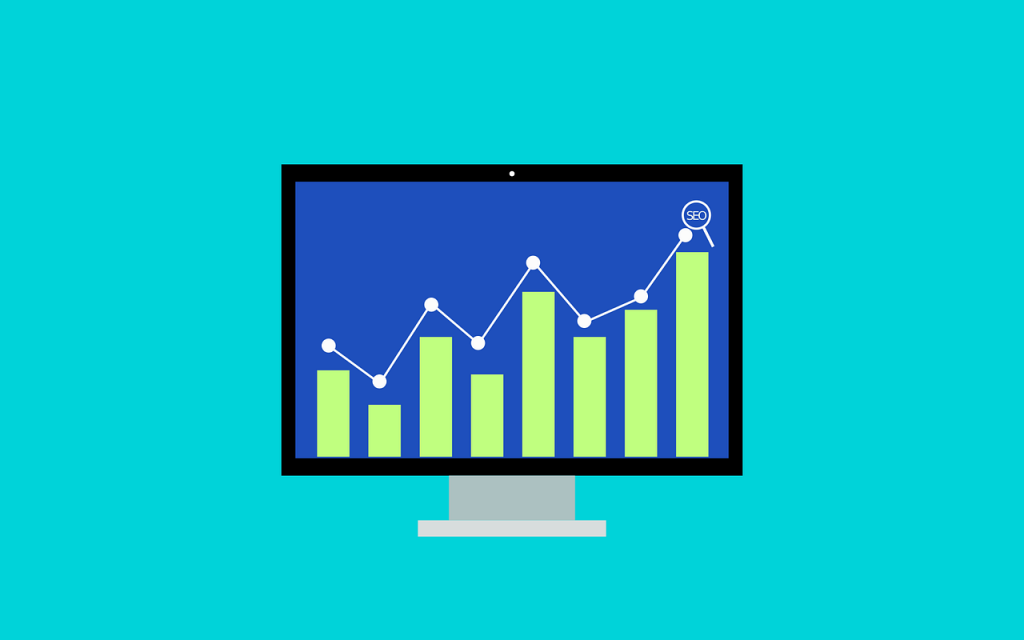 seo analytics on a monitor